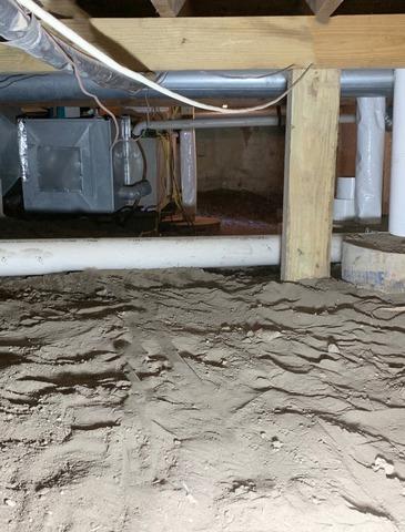 Crawl Space Before Construction Begins