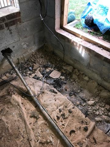 Exposed Crawl Space