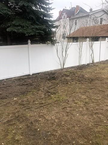 White 6' Acadia Privacy Vinyl Fence