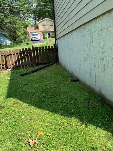 Before New Drainage Line