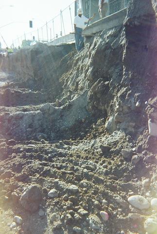 First two rows of soil nails, Mills Lane Justice Center, Reno NV, 89501