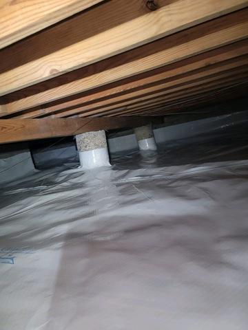 Crawl Space After Encapsulation