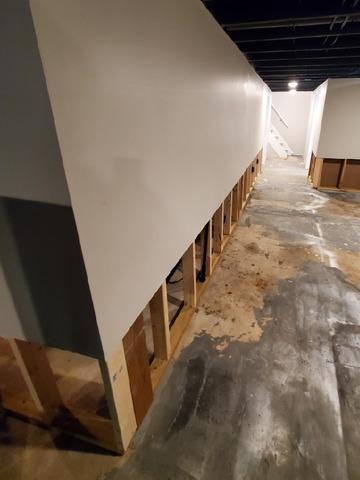 Finished Basement Before