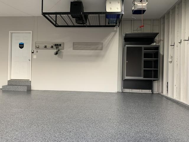 After the 100% Polyaspartic Floor Coating has been applied