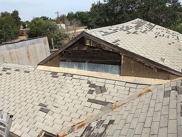 Damaged Shingles Before Replacement