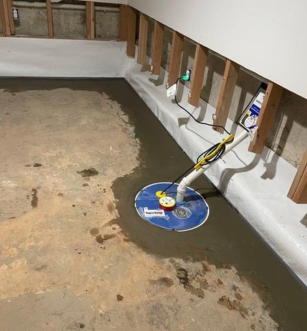 Waterproofed Basement