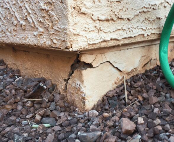 Spalling Concrete in Stem Wall Down in Peoria, Arizona