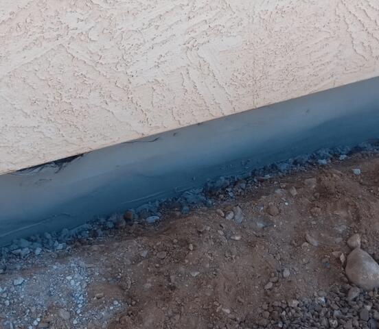 After Repair Process in Concrete Stem Wall Down in Peoria, Arizona