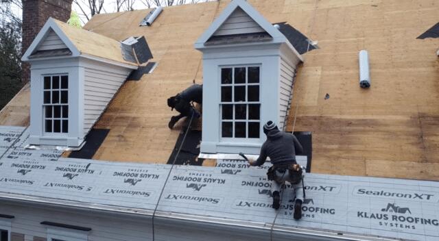 Klaus Larsen Roofing Underlayment on Home