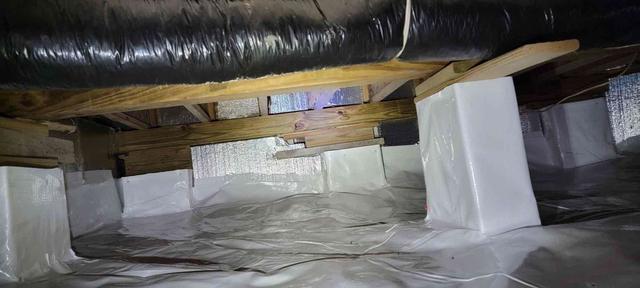 Crawl Space Vapor Barrier and Wall Insulation