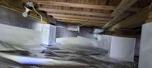 Crawl Space Vapor Barrier and Wall Insulation