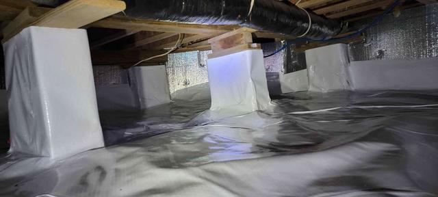 Crawl Space Vapor Barrier and Wall Insulation