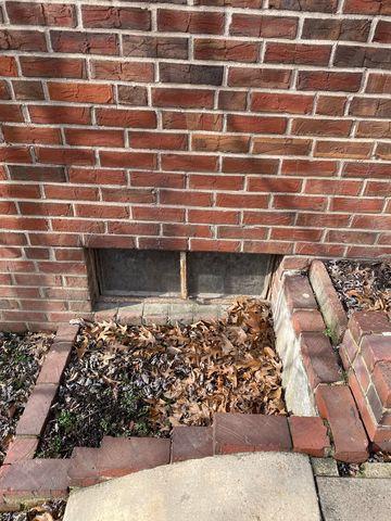 Original Entrance to Crawl Space