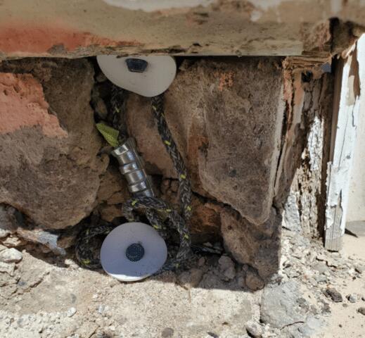 Concrete Repair in Stem Wall: Tie-down Straps Replacement