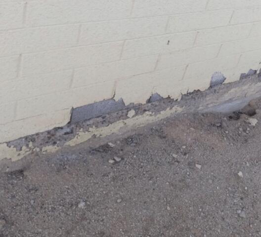 Flaking Paint in Stem Wall Down in Phoenix, Arizona