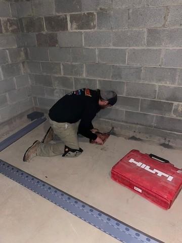 Drilling Weep Holes