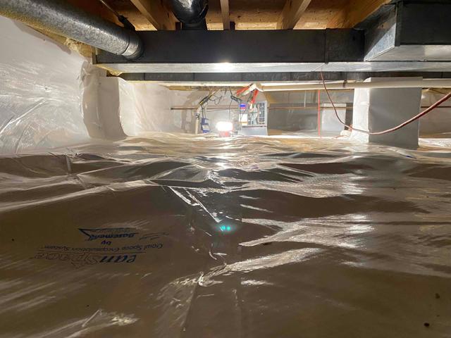 Crawl Space Waterproofing System