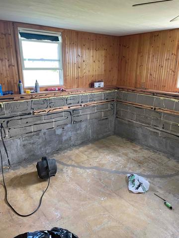 Before - Damp Basement