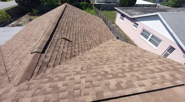 <p>Our crew installed a new GAF shingle roof in Clearwater, Florida. The color is GAF Shakewood.</p>