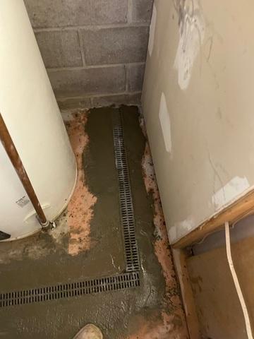 French Drain around water heater