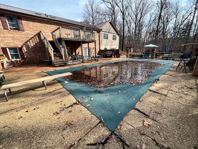 Before concrete leveling