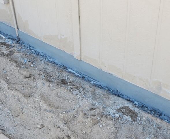 After The Concrete Stem Wall Restoration
