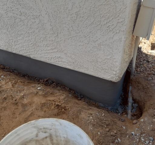After Concrete Repair in Stem Wall