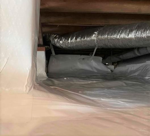 Sealed and Wrapped Vapor Barrier