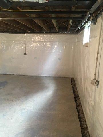 Trench and CleanSpace Vapor Barrier