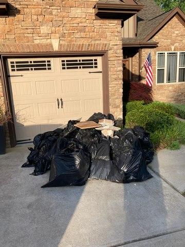 The Junkluggers of Atlanta Metro East customer needed our help to get rid of junk in their home today. They had a bunch of contractor bags that needed to go. While we try to donate or recycle as much as we can, sometimes we get jobs where we can't. But, we are trying to figure out how to even recycle or reuse this type of junk!