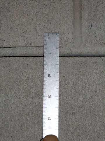 Size of Crack in the Wall Before Installation