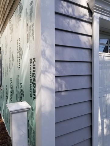 Cornerpost and garage frame