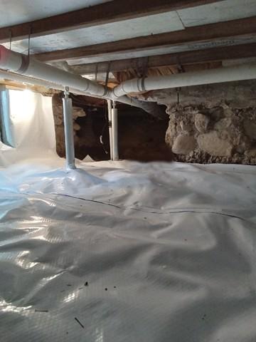 Crawl Space Floor Joist Repair