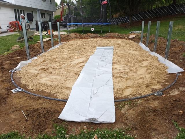 Above Ground Pool with Landscaping Package installed in Marlboro, NJ