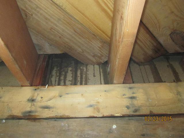 Water damage from ice damming can lead to mold growth or wood rot. Water streaks are a sign of moisture damage. ALL of this damage can be prevented with a properly air sealed and insulated attic.