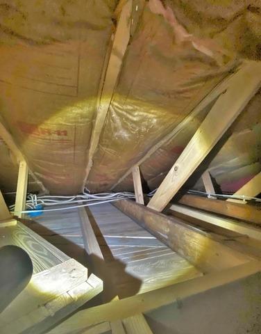 Unwanted Cracks Need Air Sealing in Makinen, MN Attic