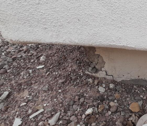 Spalling Concrete in Stem Wall