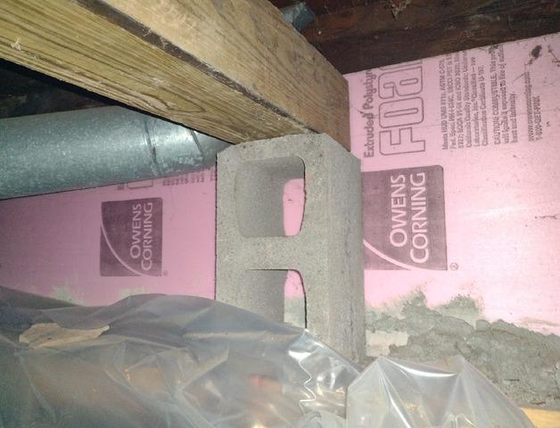 Failing Support in Superior, WI Crawl Space