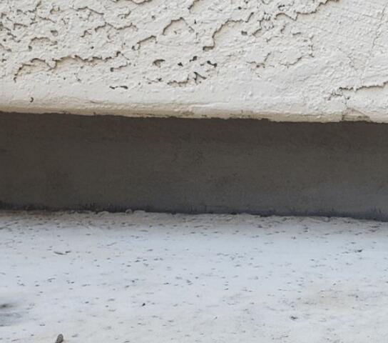 After Concrete Repair in Stem Wall