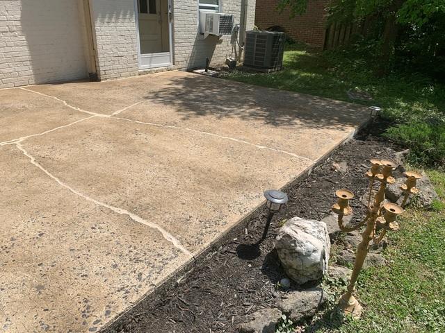 Leveled and sealed Concrete pad