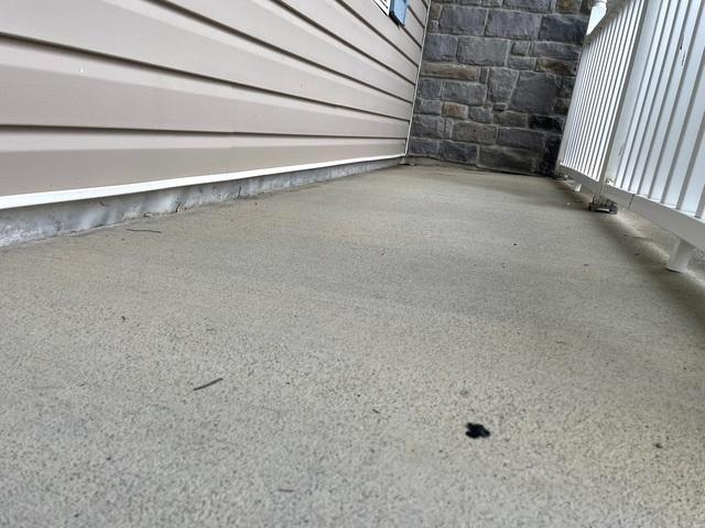 Settled concrete porch in Inwood, VA