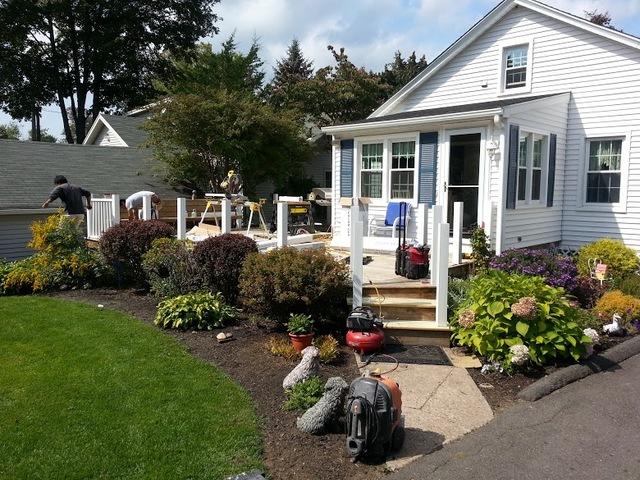 First Section of Railings Installed on this Beautiful Home