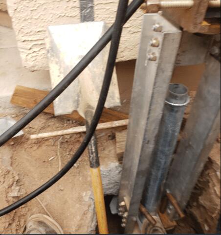 Underpinning Process: Right angle