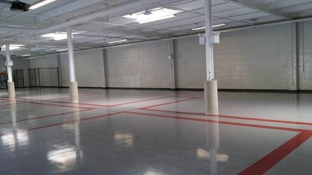 Completed Epoxy Floor and Painting