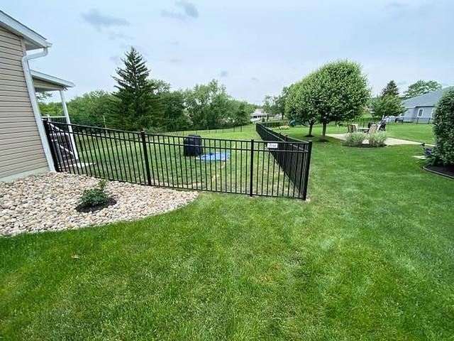 Black 48" Classic, Commercial Grade, Flush Bottom, Aluminum Fence.