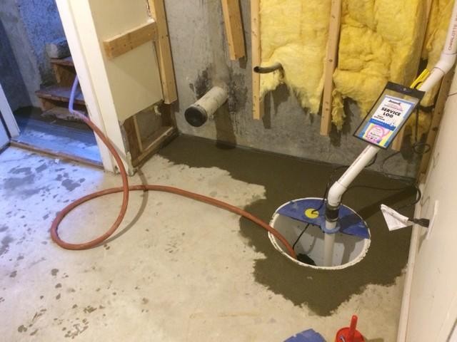 Sump Pump System in Marshfield