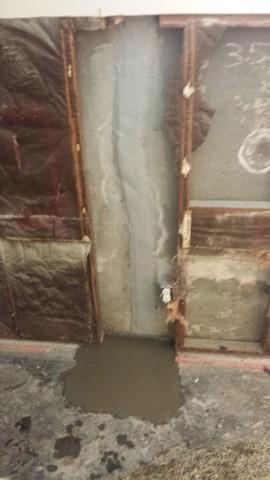 The crack is repaired in complete in the Hyde Park home. The waterproofing system was the FlexiSpan product. 