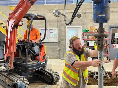 Helical Pier Installation