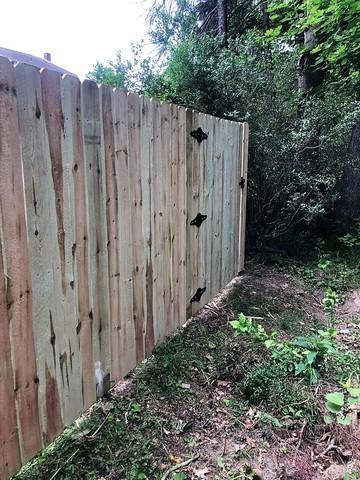 6' Privacy Natural Pressure Treated Wood Fence /  (2) 4' gates