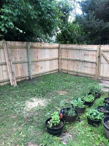 6' Privacy Natural Pressure Treated Wood Fence / (2) gates